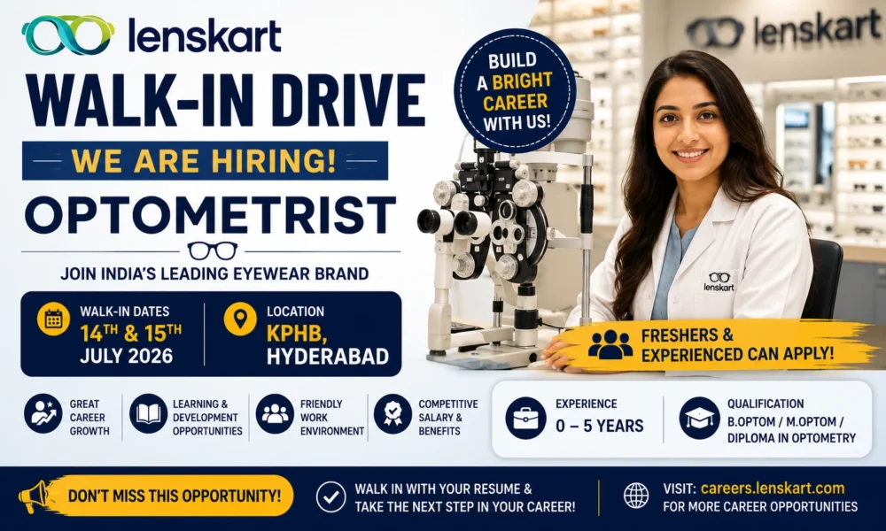 Lenskart Walk-in Drive 2026