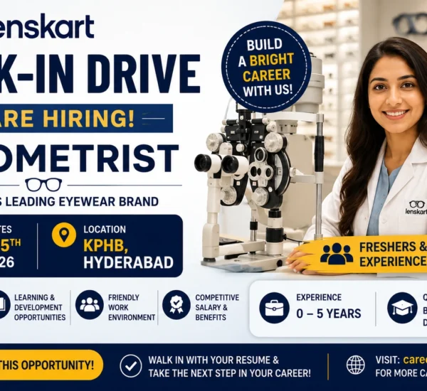 Lenskart Walk-in Drive 2026