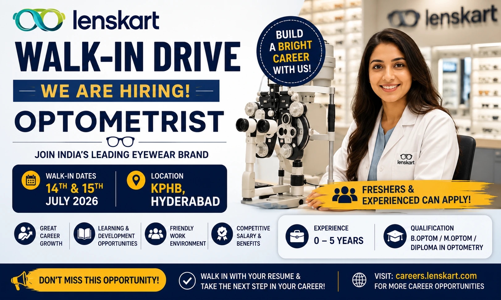 Lenskart Walk-in Drive 2026