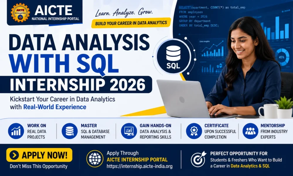 AICTE SQL Data Analyst Internship 2026
