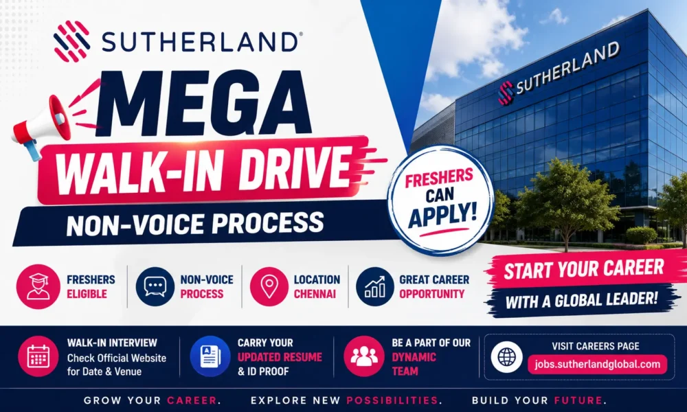 Sutherland Walk-in Recruitment 2026