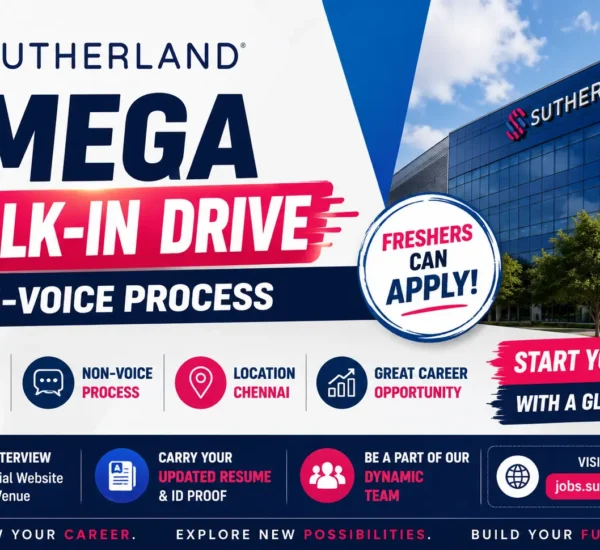 Sutherland Walk-in Recruitment 2026