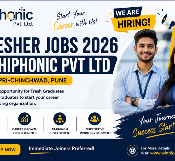 Hiphonic Pvt Ltd Freshers Jobs 2026 in Pune for Graduates and Undergraduates