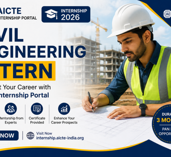 AICTE Civil Engineering Intern 2026 