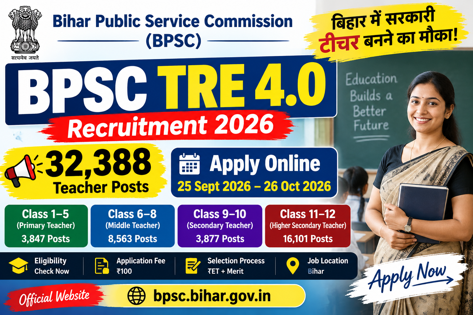 BPSC TRE Recruitment 2026
