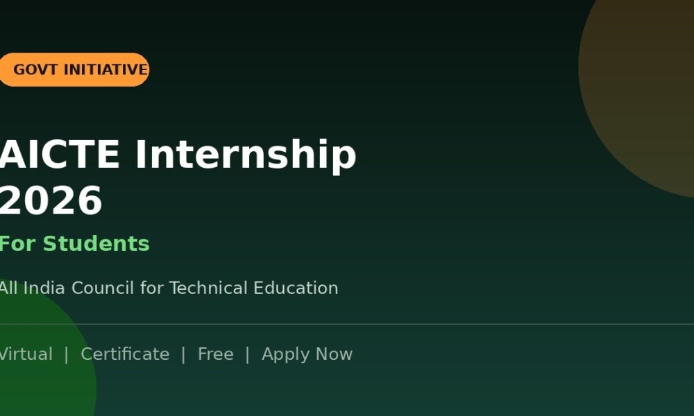 AICTE Internship 2026 for Students