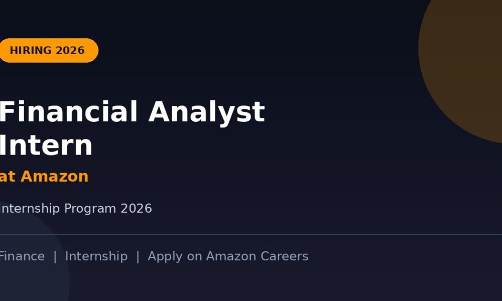 Amazon Financial Analyst Intern Jobs